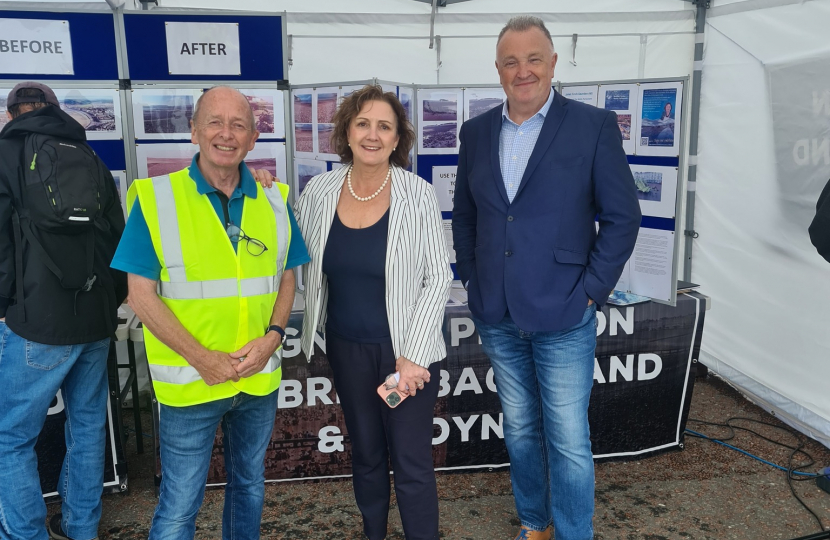 Janet Finch-Saunders MS/AS, Cllr Ian Turner, and Jim Jones, North Wales Tourism